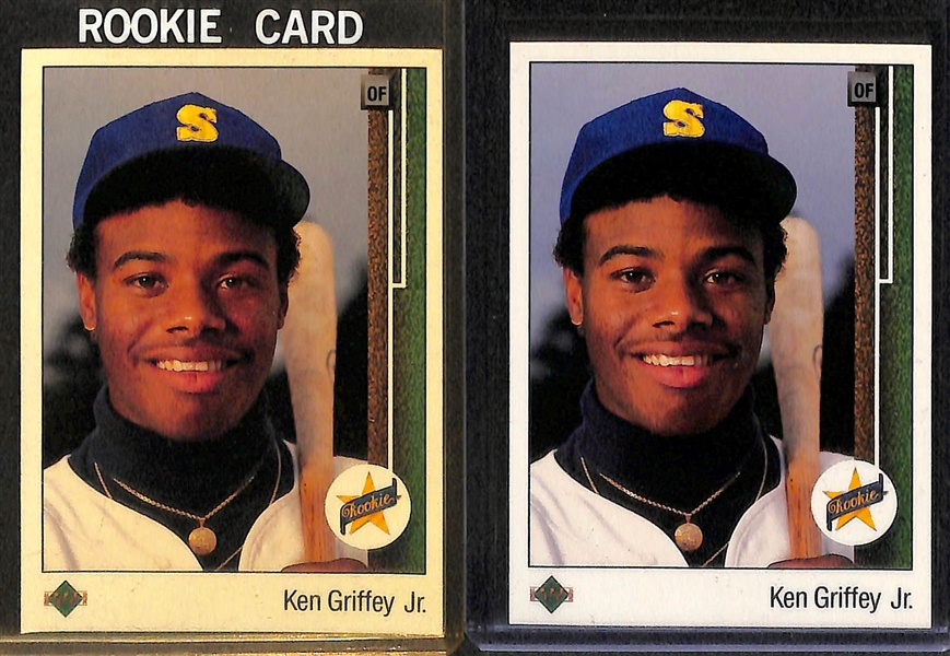 Lot Of 4 1989 Upper Deck Ken Griffey Jr Rookie Cards
